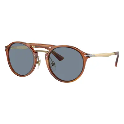 Persol Unisex Sunglass PO3264S - Frame color: Terra Di Siena, Lens color: Light Blue