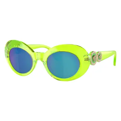 Versace Unisex Sunglass VK4428U Kids - Frame color: Transparent Fluo Green, Lens color: Green M