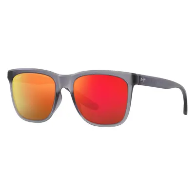 Maui Jim Unisex Sunglass Pehu - Frame color: Grey Clear, Lens color: Hawaii Lava U+2122 Mirror 