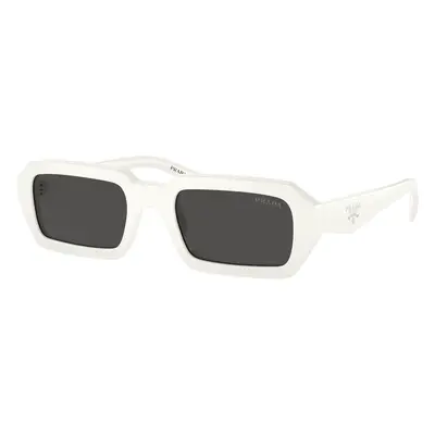 Prada Woman Sunglass PR A12S - Frame color: White, Lens color: Dark Grey