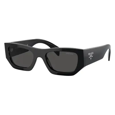 Prada Unisex Sunglass PR A01S - Frame color: Black, Lens color: Dark Grey