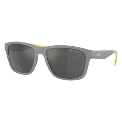 Armani Exchange Man Sunglass AX4135S - Frame color: Matte Grey, Lens color: Grey Mirror Silver