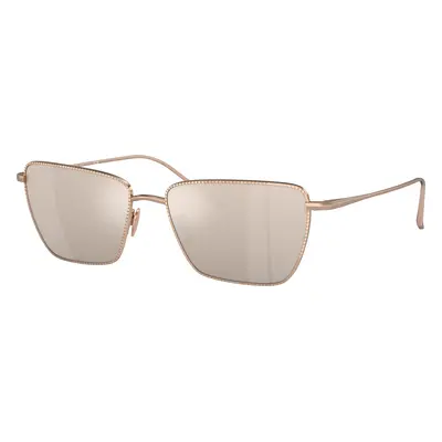 Giorgio Armani Woman Sunglass AR6153 - Frame color: Rose Gold, Lens color: Clear Mirror Real Wh