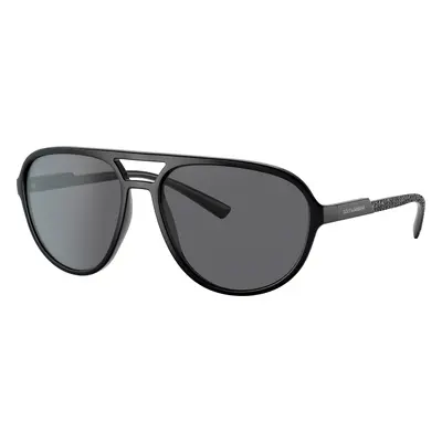 Dolce&Gabbana Man Sunglass DG6150 - Frame color: Matte Black, Lens color: Dark Grey Polarized