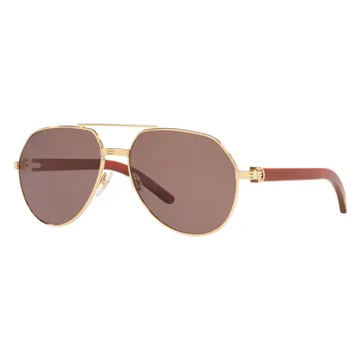 Cartier Man Sunglass CT0272S - Frame color: Gold, Lens color: Brown