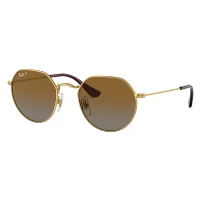 Ray-Ban Unisex Sunglass RB9565S Jack Kids - Frame color: Arista Gold, Lens color: Brown