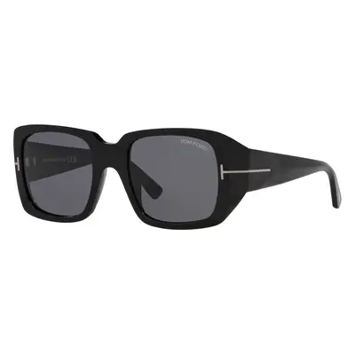 Tom Ford Woman Sunglass Ryder-02 - Frame color: Shiny Black, Lens color: Grey