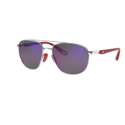 Ray-Ban Man Sunglass RB3659M Scuderia Ferrari Collection - Frame color: Silver, Lens color: Blu