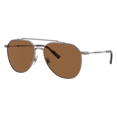 Dolce&Gabbana Man Sunglass DG2296 - Frame color: Gunmetal, Lens color: Brown