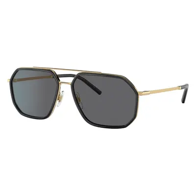 Dolce&Gabbana Man Sunglass DG2285 - Frame color: Gold/Black, Lens color: Polar Grey