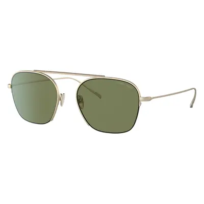 Giorgio Armani Man Sunglass AR6124 - Frame color: Matte Pale Gold, Lens color: Green