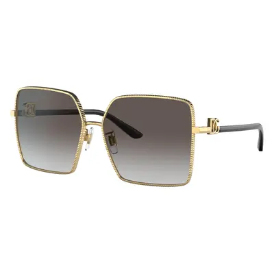 Dolce&Gabbana Woman Sunglass DG2279 - Frame color: Gold, Lens color: Light Grey Gradient Black