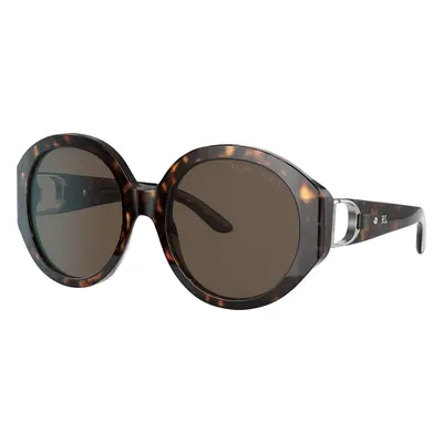 Ralph Lauren Woman Sunglass RL8188Q - Frame color: Shiny Dark Havana, Lens color: Brown