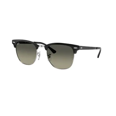 Ray-Ban Unisex Sunglass RB3716 Clubmaster Metal - Frame color: Black On Silver, Lens color: Gre