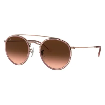 Ray-Ban Unisex Sunglass RB3647N Round Double Bridge - Frame color: Copper, Lens color: Brown Gr