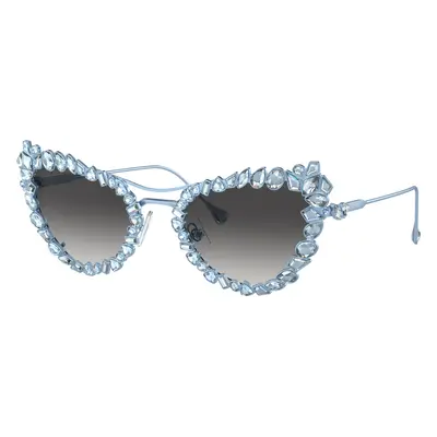 Swarovski Woman Sunglass SK7011 - Frame color: Matte Light Blue, Lens color: Grey Gradient