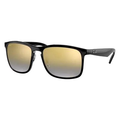 Ray-Ban Man Sunglass RB4264 Chromance - Frame color: Black, Lens color: Blue Mirror Gold Gradie