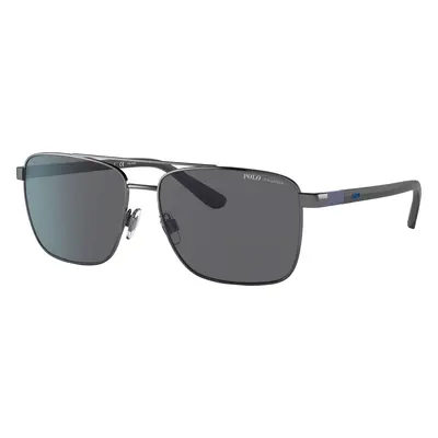 Polo Ralph Lauren Man Sunglass PH3137 - Frame color: Shiny Gunmetal, Lens color: Polarized Grey