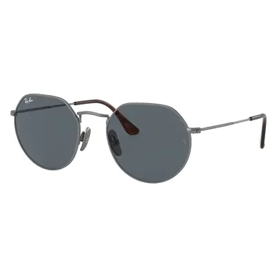 Ray-Ban Unisex Sunglass RB8165 Jack Titanium - Frame color: Gunmetal, Lens color: Blue