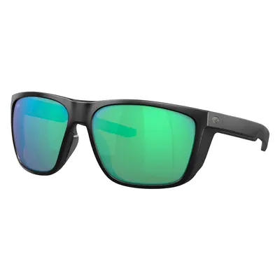 Costa Man Sunglass 6S9012 Ferg XL - Frame color: Matte Black, Lens color: Green Mirror