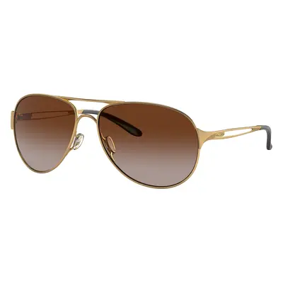 Oakley Woman Sunglass OO4054 Caveat™ - Frame color: Polished Gold, Lens color: Dark Brown Gradi