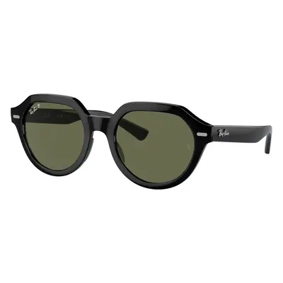 Ray-Ban Unisex Sunglass RB4399 Gina - Frame color: Black, Lens color: Green