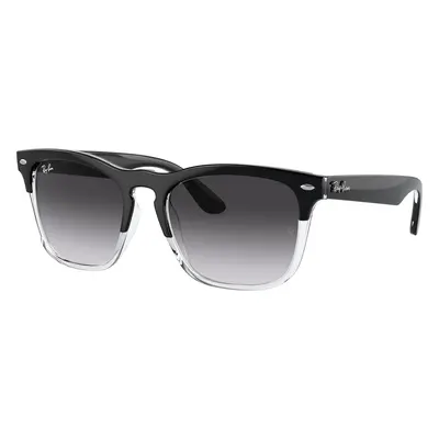 Ray-Ban Unisex Sunglass RB4487 Steve - Frame color: Black On Transparent, Lens color: Grey