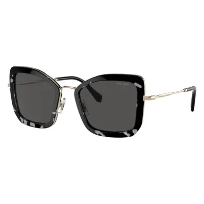 Miu Miu Woman Sunglass MU 55VS - Frame color: Havana Black White, Lens color: Dark Grey