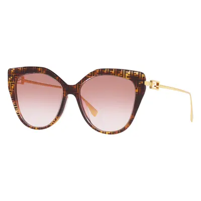 Fendi Woman Sunglass FE40011U - Frame color: Tortoise, Lens color: Red