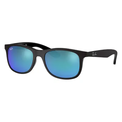 Ray-Ban Unisex Sunglass RB9062S Kids - Frame color: Black, Lens color: Blue Flash