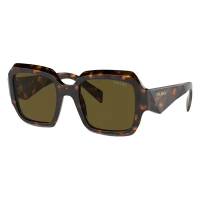 Prada Woman Sunglass PR 28ZS - Frame color: Sage/Honey Tortoise, Lens color: Dark Brown