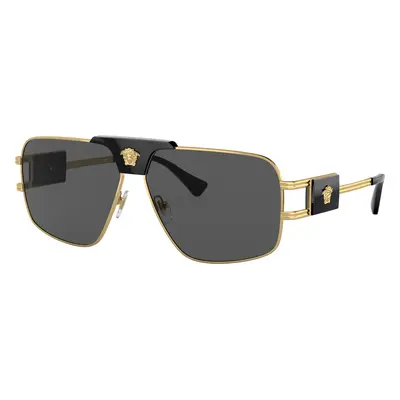 Versace Man Sunglass VE2251 - Frame color: Gold, Lens color: Dark Grey