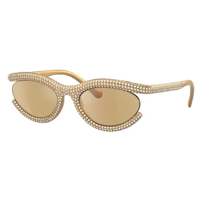 Swarovski Woman Sunglass SK6006 - Frame color: Gold, Lens color: Light Yellow Mirror Silver Int