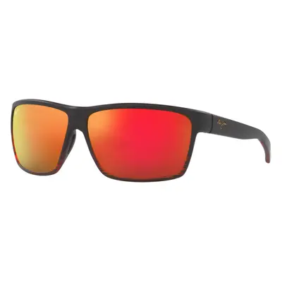 Maui Jim Unisex Sunglass Alenuihaha - Frame color: Burgundy Havana, Lens color: Hawaii Lava U+2