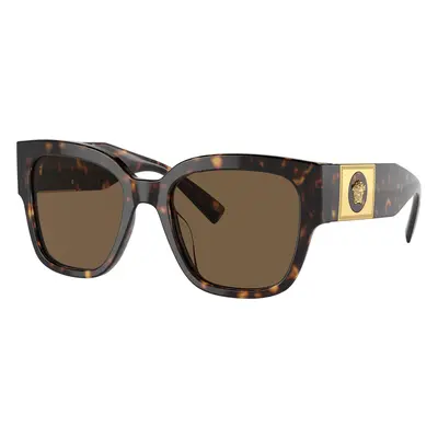 Versace Woman Sunglass VE4437U - Frame color: Havana, Lens color: Dark Brown