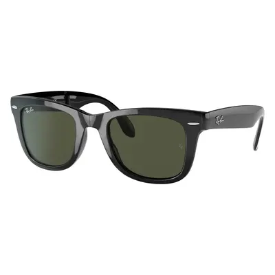 Ray-Ban Man Sunglass RB4105 Wayfarer Folding Classic - Frame color: Black, Lens color: G-15 Gre