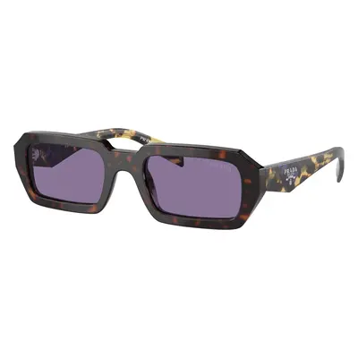 Prada Woman Sunglass PR A12S - Frame color: Havana, Lens color: Violet Mirror Silver Internal