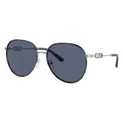 Michael Kors Woman Sunglass MK1128J Empire Aviator - Frame color: Silver/Blue Tortoise, Lens co