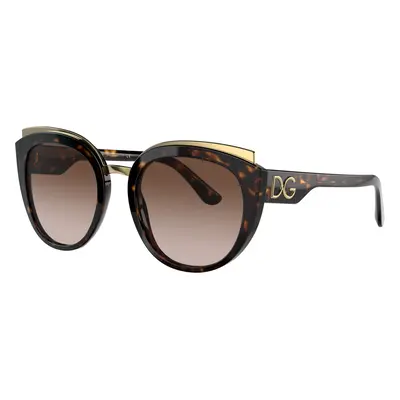 Dolce&Gabbana Woman Sunglass DG4383 - Frame color: Havana, Lens color: Brown Gradient Dark Brow