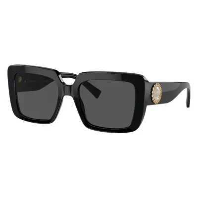 Versace Woman Sunglass VE4384B - Frame color: Black, Lens color: Dark Grey