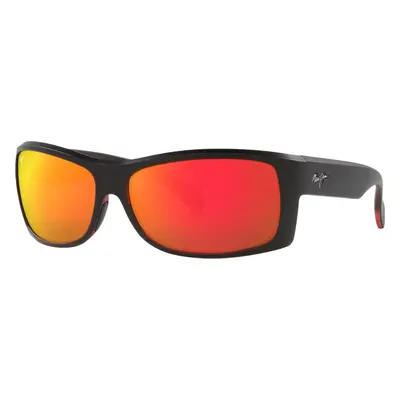 Maui Jim Unisex Sunglass Equator - Frame color: Black Matte, Lens color: Hawaii Lava U+2122 Mir