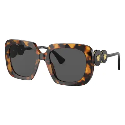 Versace Woman Sunglass VE4434 - Frame color: Light Havana, Lens color: Dark Grey