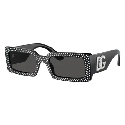 Dolce&Gabbana Woman Sunglass DG4447B - Frame color: Black, Lens color: Dark Grey