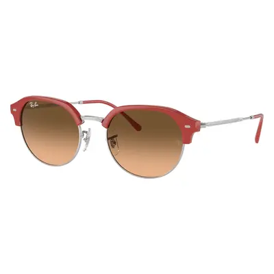 Ray-Ban Unisex Sunglass RB4429 - Frame color: Red On Silver, Lens color: Pink/Black