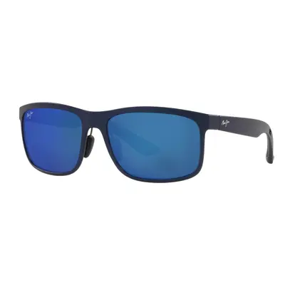 Maui Jim Unisex Sunglass Huelo - Frame color: Blue, Lens color: Blue Hawaii Mirror Polarized