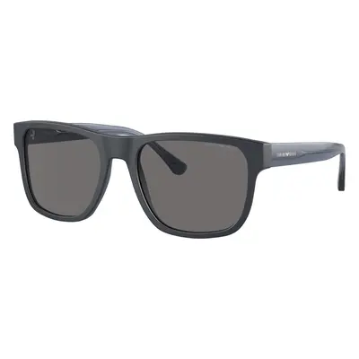 Emporio Armani Man Sunglass EA4163 - Frame color: Matte Blue, Lens color: Dark Grey Polar