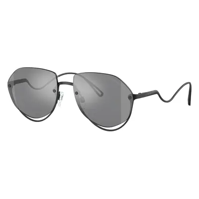 Emporio Armani Man Sunglass EA2137 - Frame color: Matte Black, Lens color: Grey Mirror Silver