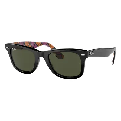 Ray-Ban Unisex Sunglass RB2140 Original Wayfarer X Dia De Los Muertos - Frame color: Black, Len