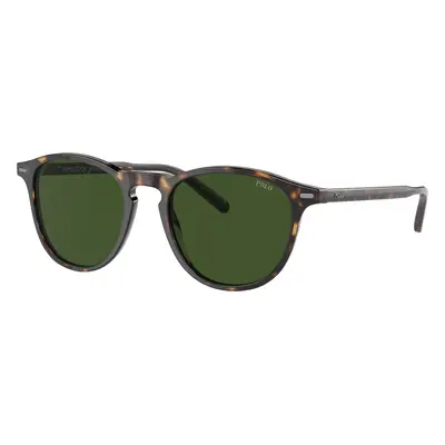 Polo Ralph Lauren Man Sunglass PH4181 - Frame color: Shiny Dark Havana, Lens color: Bottle Gree