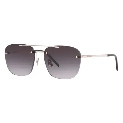 Saint Laurent Unisex Sunglass SL 309 Rimless - Frame color: Brown, Lens color: Silver